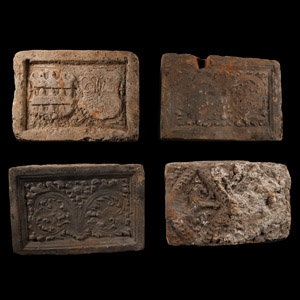 Elizabethan Period Ceramic Fire Brick Group