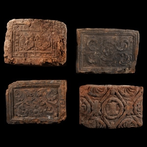 Elizabethan Period Ceramic Fire Brick Group