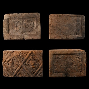 Elizabethan Period Ceramic Fire Brick Group
