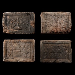 Elizabethan Period Ceramic Fire Brick Group