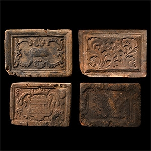 Elizabethan Period Ceramic Fire Brick Group