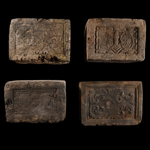 Elizabethan Period Ceramic Fire Brick Group