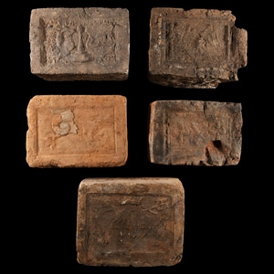 Elizabethan Period Ceramic Fire Brick Group