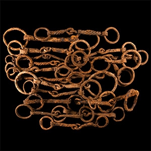 Medieval Iron Horse Bit Group