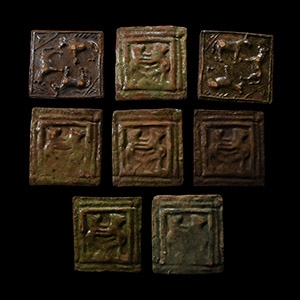 Post Medieval Glazed Ceramic Tile Group