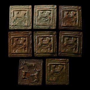 Post Medieval Glazed Ceramic Tile Group
