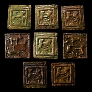 Post Medieval Glazed Ceramic Tile Group