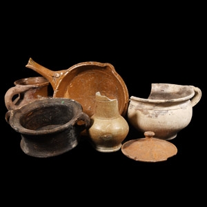 Medieval Glazed Pottery Group