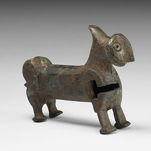 Western Asiatic Bronze Lion Padlock