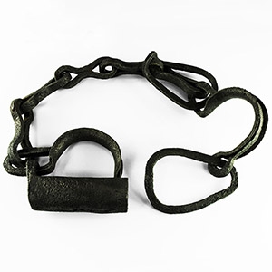 Medieval Prisoners Iron Shackle and Fetter