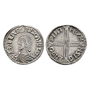 Anglo-Saxon Coins - Aethelred II - Winchester / Brihtsige - Long Cross AR Penny