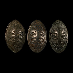 Viking Age Bronze Tortoise-Type Brooch Group