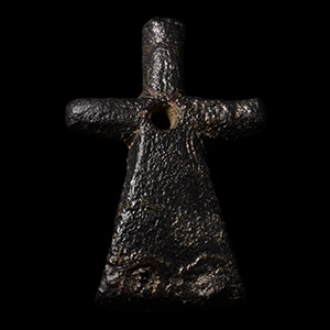 Viking Bronze Apex Stirrup Mount with Cross
