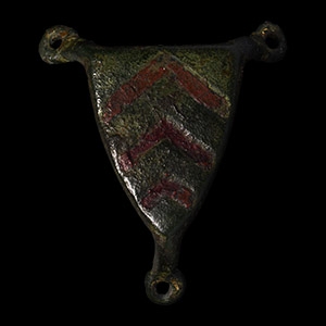 Medieval Clare Family Bronze Heraldic Horse Saddle Mount