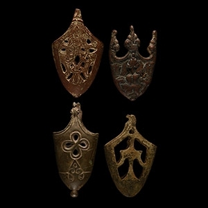 Viking Age Bronze Sword Scabbard Chape Collection