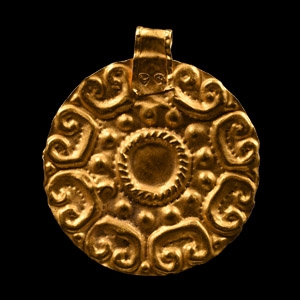 Mycenaean Gold Roundel Pendant