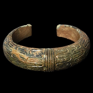 Viking Age Bronze Geometric Bracelet