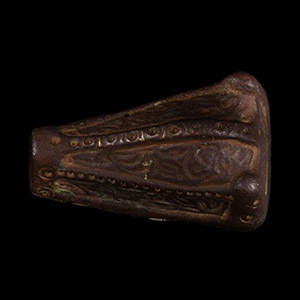 Viking Age Gilt Bronze Boars Head Brooch