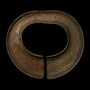 Large Viking Period Decorated Bronze Armlet