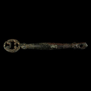 Viking Age Decorated Bronze Key