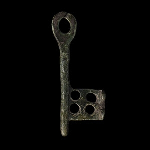 Viking Bronze Casket Key
