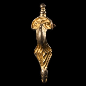 Frankish Silver-Gilt Radiate-Headed Brooch