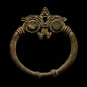 Viking Gilt Bronze Penannular Brooch Loop
