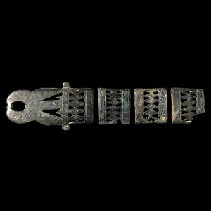 Iron Age Bronze Scabbard Fitting Set