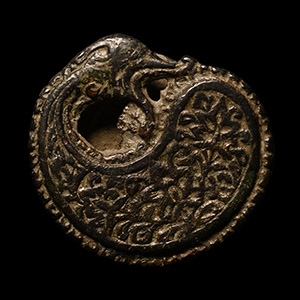 Roman Bronze Zoomorphic Strap Junction