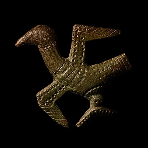 Viking Age Bronze Bird Mount