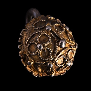 Tudor Period Silver-Gilt Hat Pin