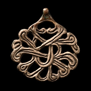 Viking Silver Interlaced Pendant