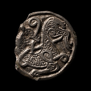 Viking Silver Mammen Style Dragon Pendant