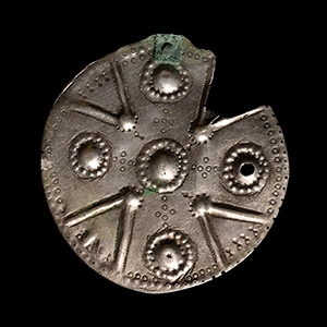 Viking Silver Pendant with Expanding Cross
