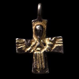 Viking Silver-Gilt Cross Pendant