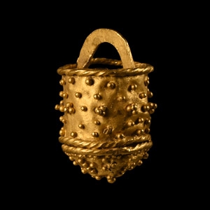 Pre-Viking Gold Filigree Aroma Bucket Pendant
