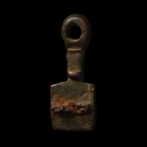 Viking Bronze Pendant with Beast Head