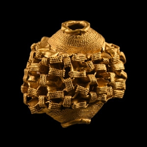 Greek Gold Filigree Bead