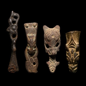 Viking Bronze Zoomorphic Strap End Collection
