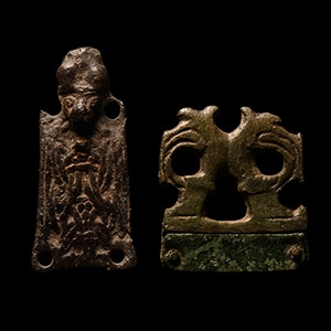 Viking Bronze Zoomorphic Strap End Collection