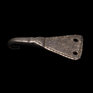 Viking Silver Zoomorphic Hook Fastener