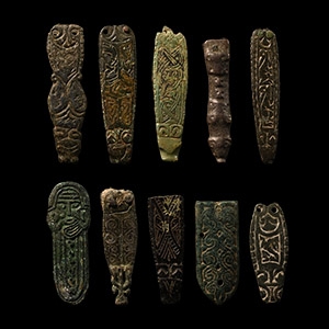 Saxon And Other Bronze Zoomorphic Strap End Collection