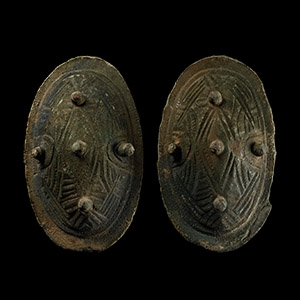 Viking Age Bronze Tortoise Brooch Pair