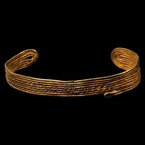 Viking Age Twisted Gold Wire Bracelet