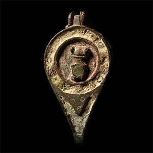 Roman Bronze Seal Box with Phallus