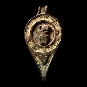 Roman Bronze Seal Box with Phallus