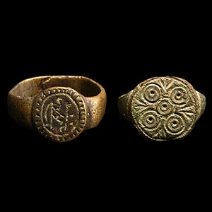 Medieval Bronze Ring Group