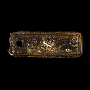 Anglo-Saxon Gilt Bronze Mount