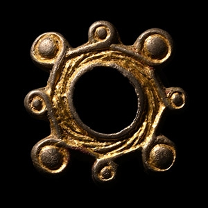 Viking Age Silver-Gilt Lobed Belt Mount