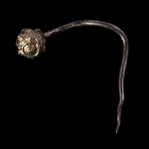 Tudor Period Silver-Gilt Dress Pin